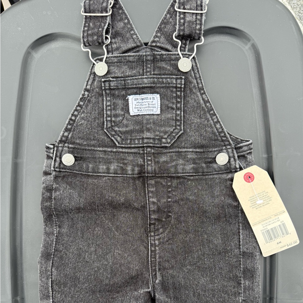 Levi's Black Denim Children’s Overalls